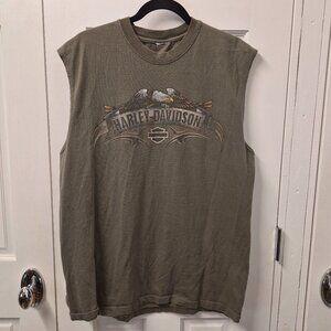 Redwood Harley Davidson Mens Muscle Shirt